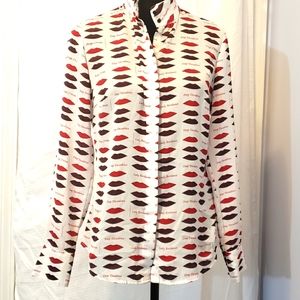L'Wren Scott by Banana Republic LS Blouse Sz 6